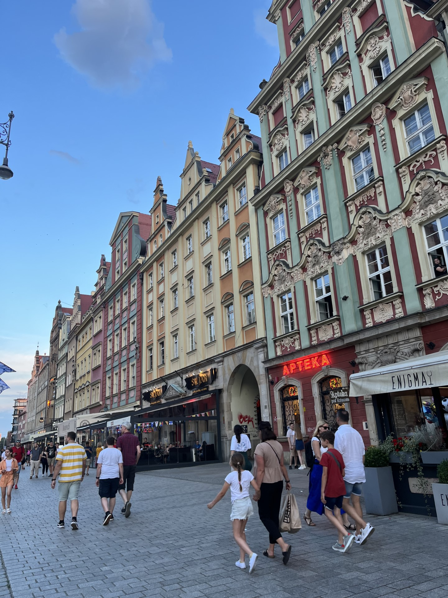 Downtown (Rynek) in Wrocław, Poland