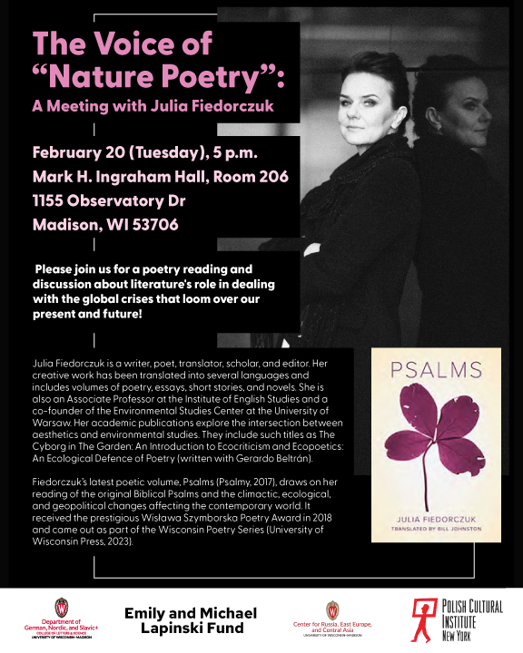 The Voice of 'Nature Poetry': A Meeting with Julia Fiedorczuk