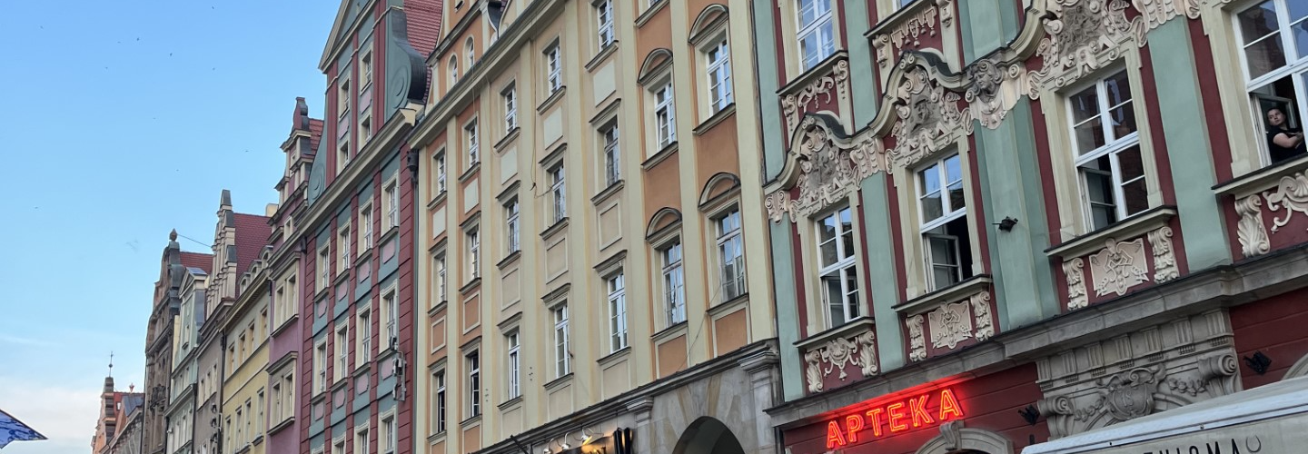 Downtown (Rynek) in Wrocław, Poland