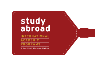 The Study Abroad logo. It says "Study abroad. International Academic Programs. University of Wisconsin-Madison." 