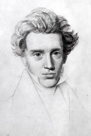 an illustration of Søren Kierkegaard
