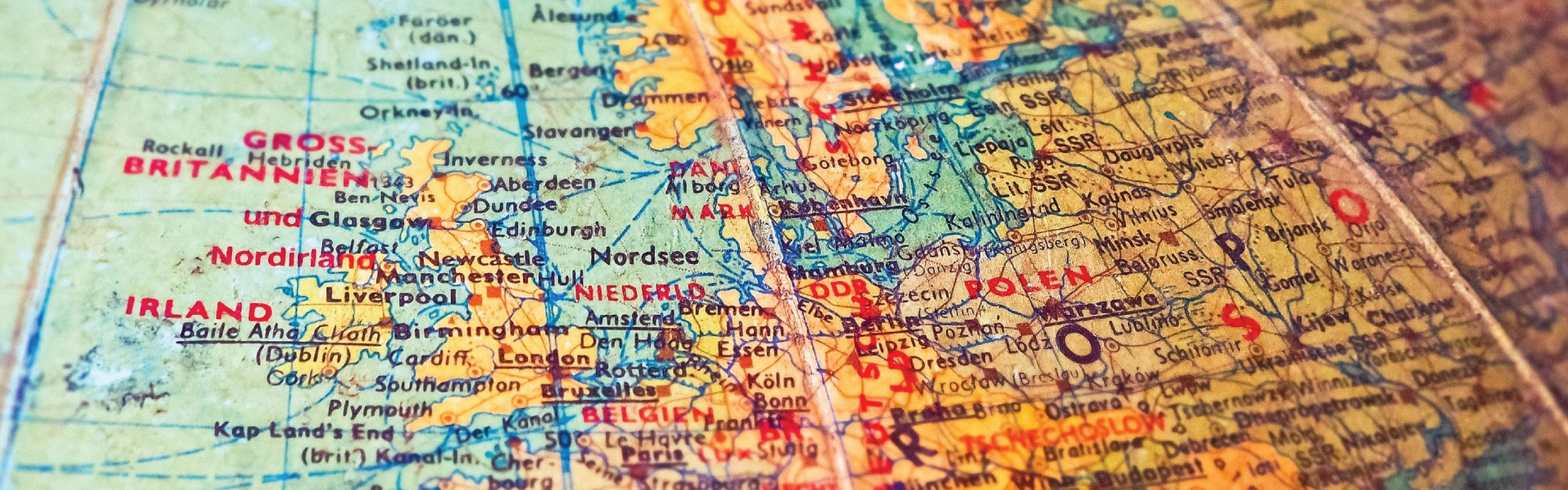image of a map of Europe and the United Kingdom, seems to be in a foreign language