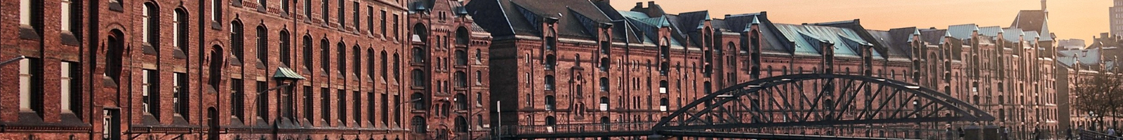 This image features the Speicherstadt in Hamburg, Germany