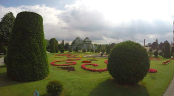 Students explore personal approaches to obesity in part by walking the grounds of Vienna's Schonbrunn Palace.