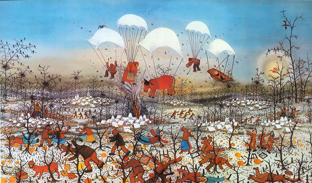 image of a painting by Croatian artist Mirko Virius (1889-1943)